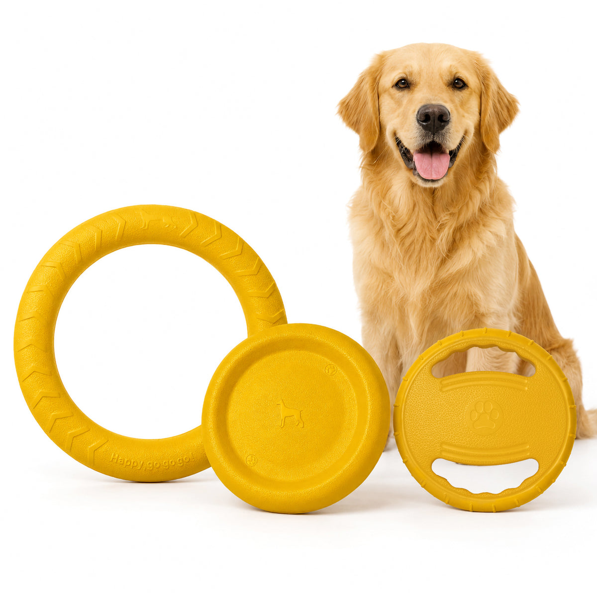 JoyPetto Floating EVA Dog Toys for Fetch, Chewing & Water Play