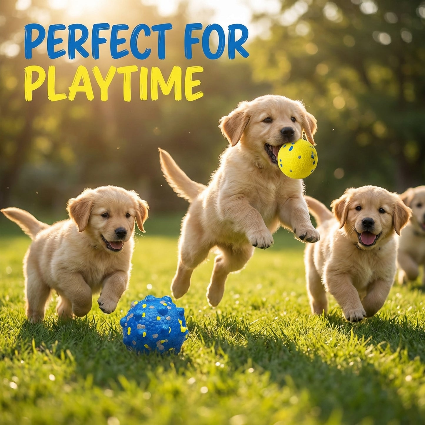JoyPetto 3 in Floating Dog Tennis Balls, Textured Fetch Toys, 2-Pack