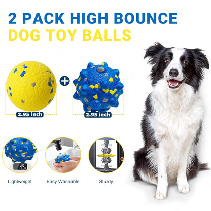 JoyPetto 3 in Floating Dog Tennis Balls, Textured Fetch Toys, 2-Pack