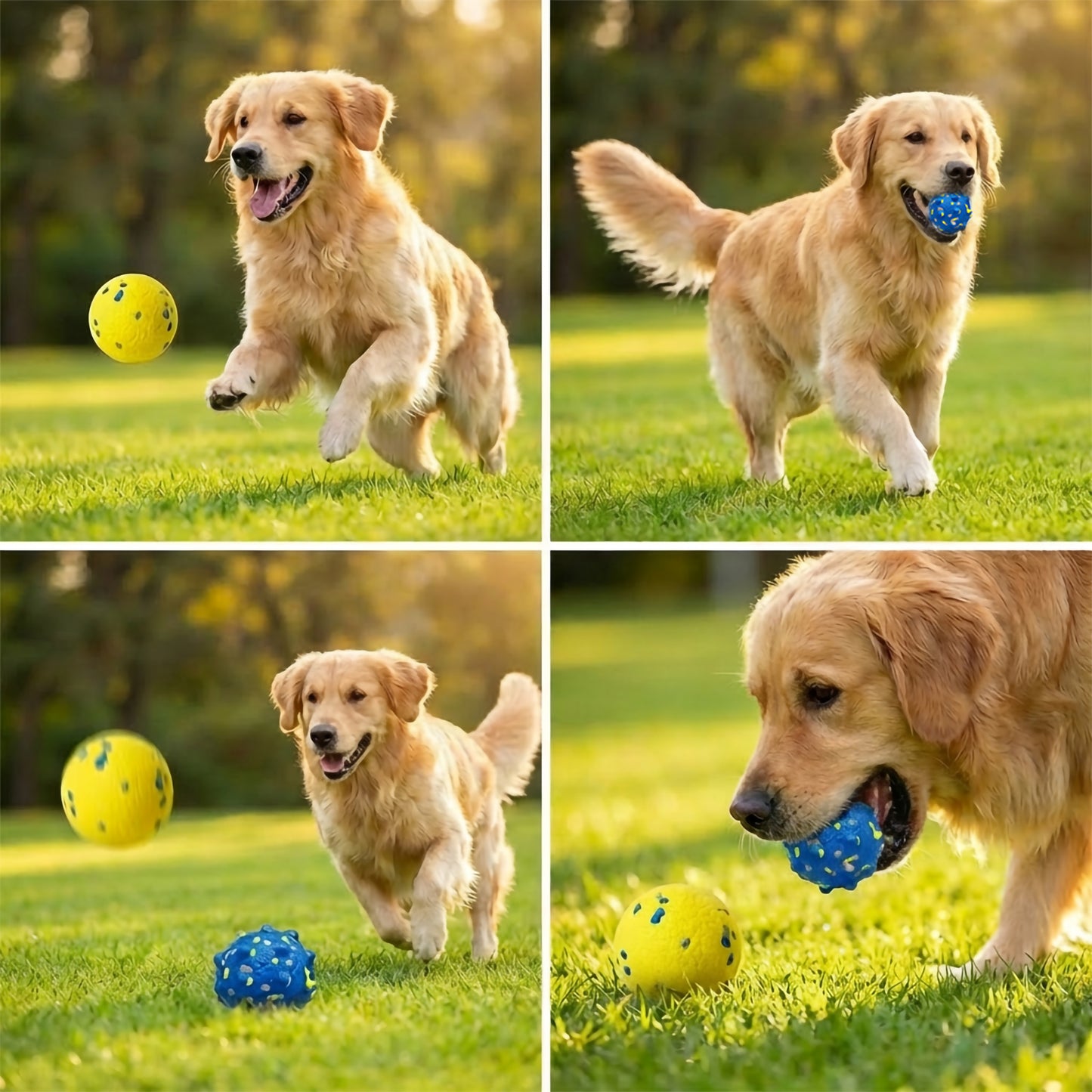 JoyPetto 3 in Floating Dog Tennis Balls, Textured Fetch Toys, 2-Pack