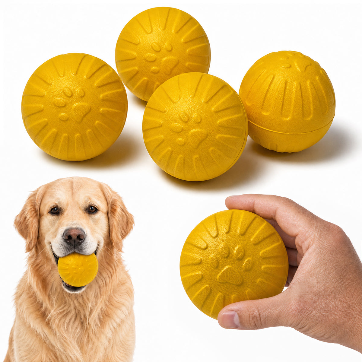 JoyPetto Floating EVA Dog Toys for Fetch, Chewing & Water Play