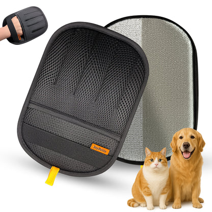 JoyPetto Reusable Pet Hair Removal Gloves for Pets, Furniture & Cars