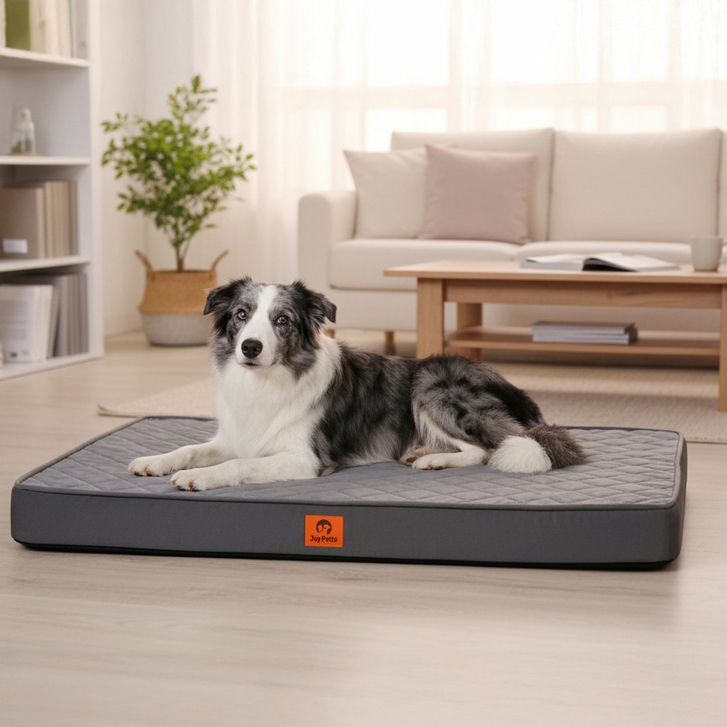 JoyPetto Orthopedic Dog Bed with Waterproof Washable Cover