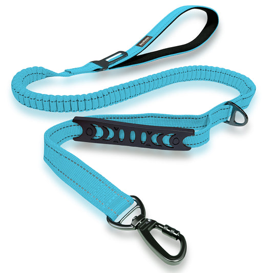 JoyPetto No-Pull Bungee Dog Leash with Seatbelt Clip & Dual Handles